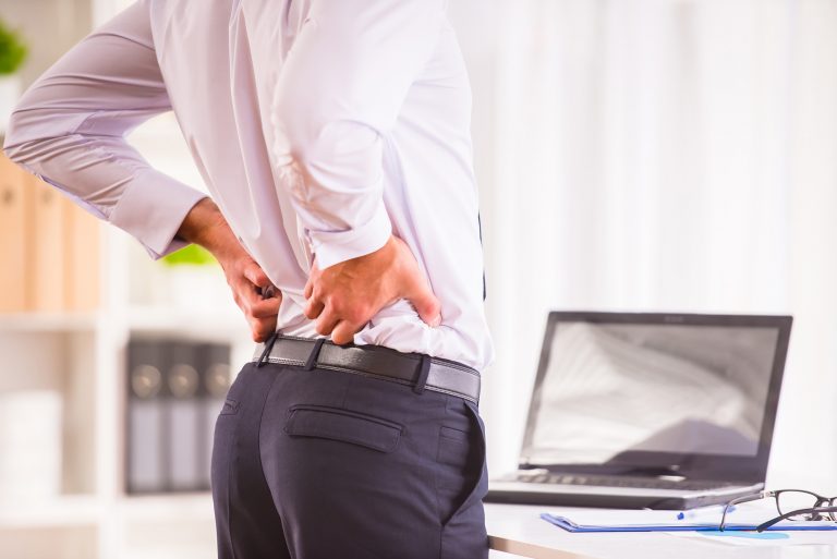 Back ache, spine pain from workplace, lack of time for breaks and exercise - RSI, joint pain, office worker - solicitors Aberdeen